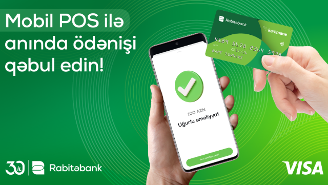 "Rabitəbank" Visa ilə tərəfdaşlıqda Mobil POS xidmətini istifadəyə verdi!